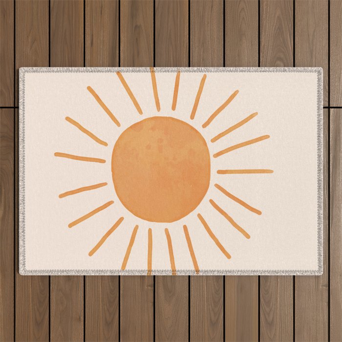 Sun Rays Outdoor Rug Gallery Image 1