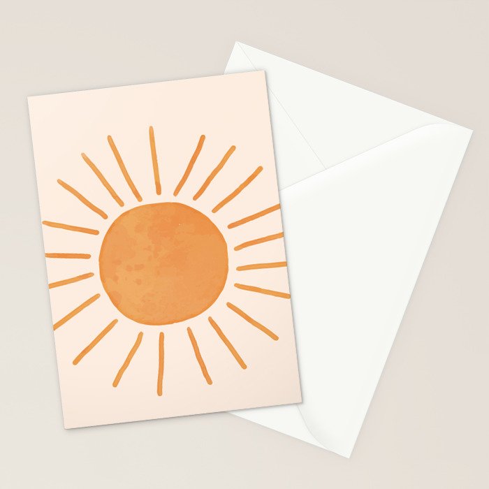 Sun Rays Stationery Card Gallery Image 2