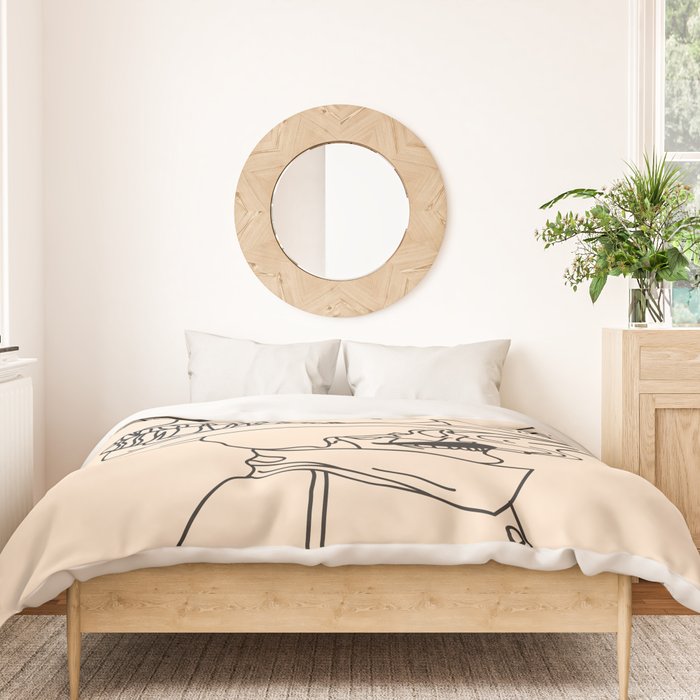 Love or Die Tryinâ - Cowhand Black & Cream Duvet Cover Gallery Image 3