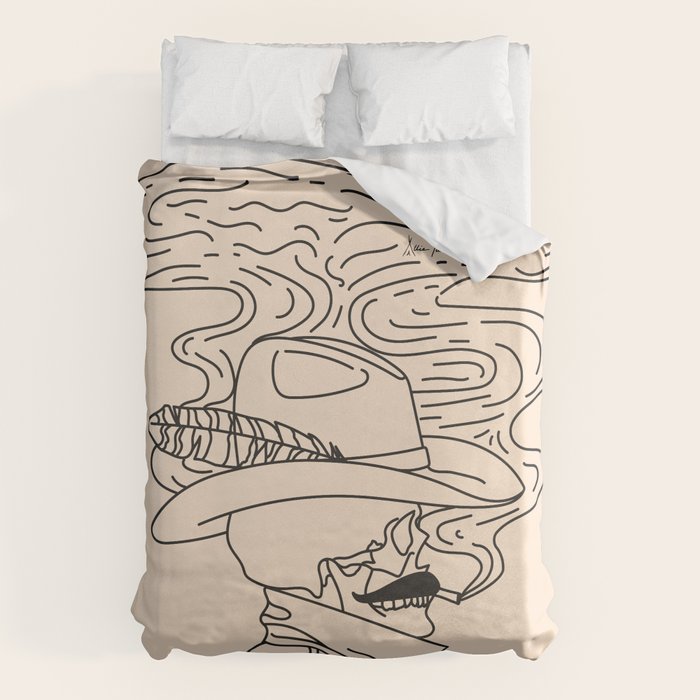 Love or Die Tryinâ - Cowhand Black & Cream Duvet Cover Gallery Image 6