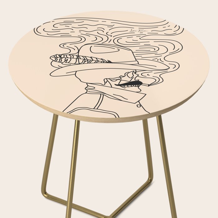 Love or Die Tryinâ - Cowhand Black & Cream Side Table Gallery Image 2