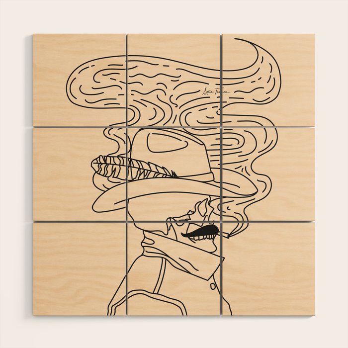 Love or Die Tryinâ - Cowhand Black & Cream Wood Wall Art Gallery Image 1