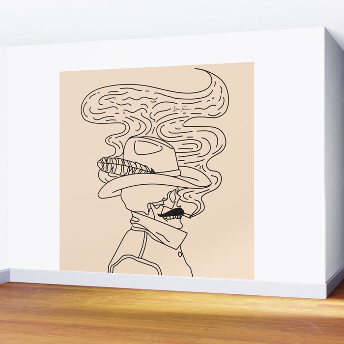 Love or Die Tryinâ - Cowhand Black & Cream Wall Mural Gallery Image 2