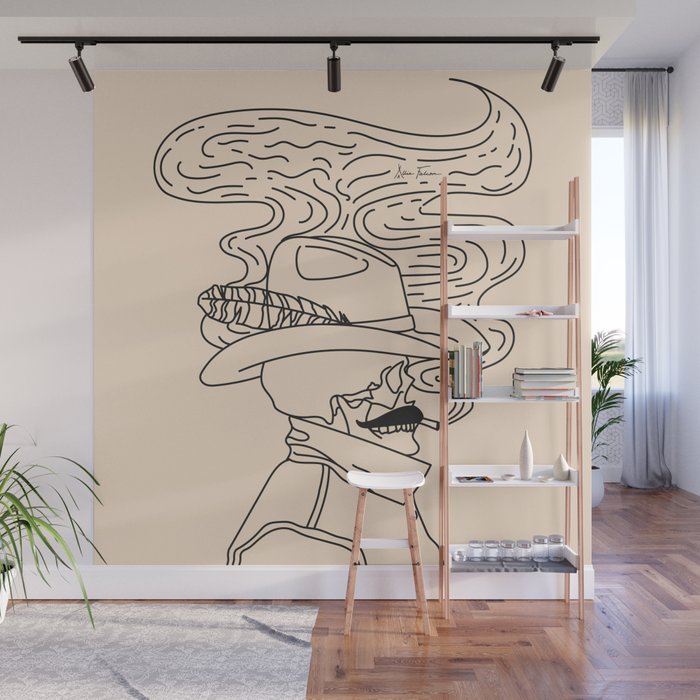 Love or Die Tryinâ - Cowhand Black & Cream Wall Mural Gallery Image 1
