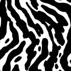 Abstract black and white paint stripe pattern Coffee Mug Gallery Image 2