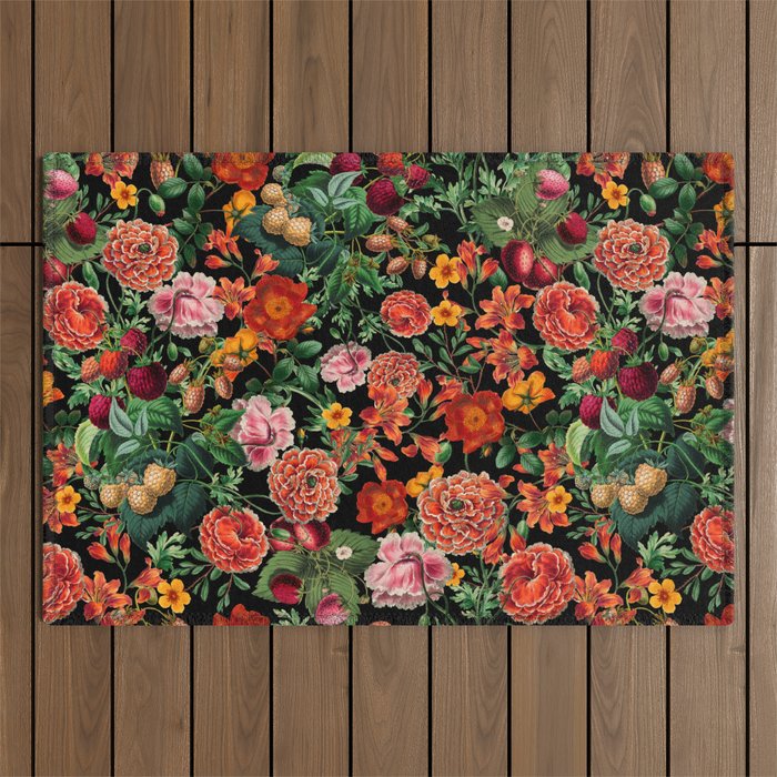 Magical Garden Night Outdoor Rug Gallery Image 1