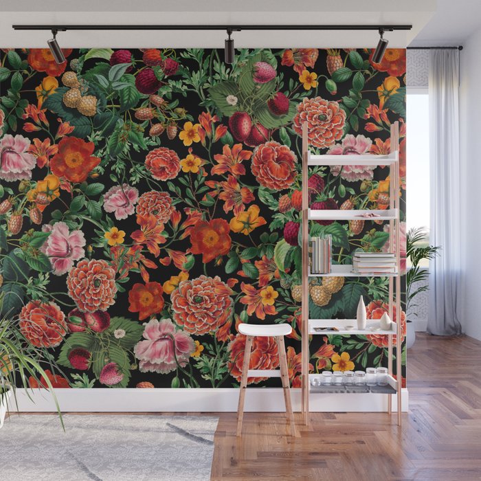 Magical Garden Night Wall Mural Gallery Image 1