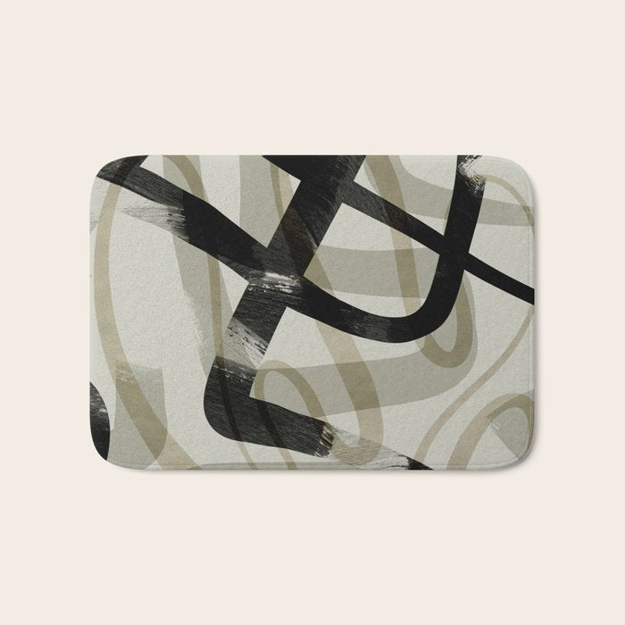 abstract line art III Bath Mat Gallery Image 1