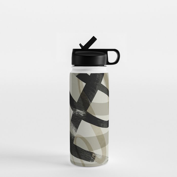 abstract line art III Water Bottle Gallery Image 1