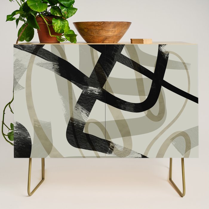 abstract line art III Credenza Gallery Image 1