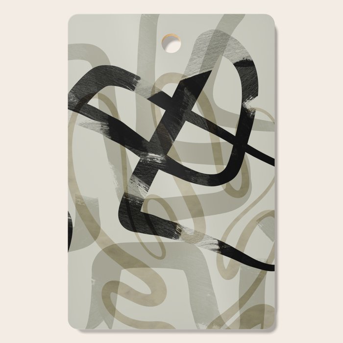 abstract line art III Cutting Board Gallery Image 1