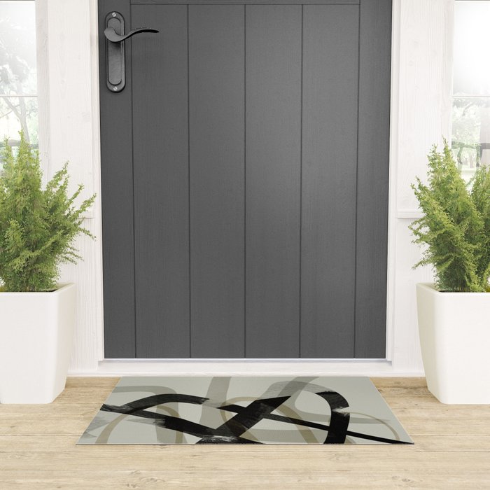abstract line art III Welcome Mat Gallery Image 3