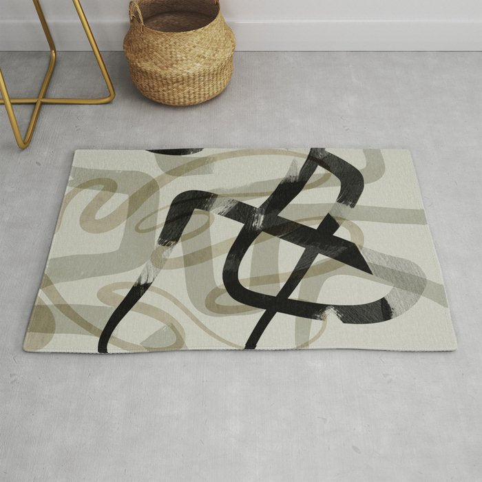 abstract line art III Rug Gallery Image 1