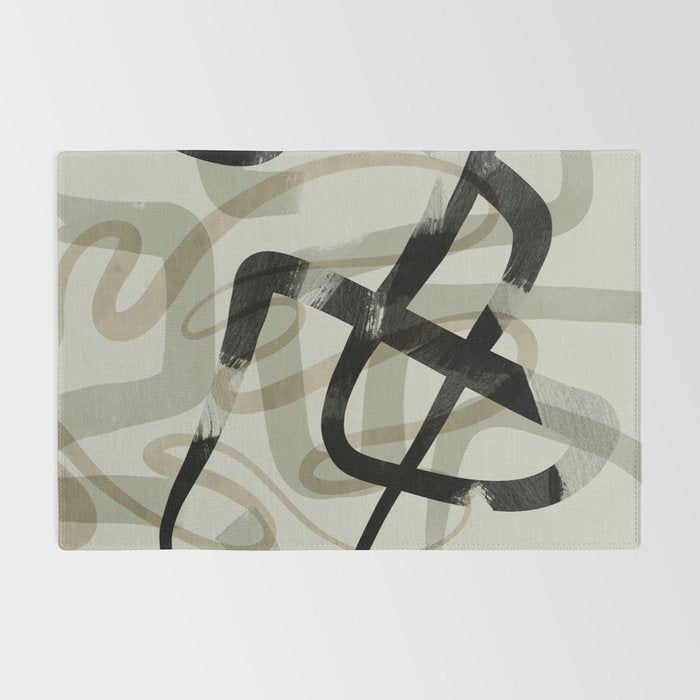 abstract line art III Rug Gallery Image 2