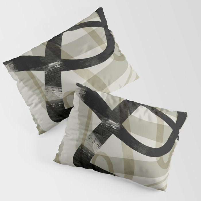 abstract line art III Pillow Sham Gallery Image 3