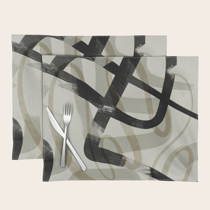 abstract line art III Placemat Gallery Image 1
