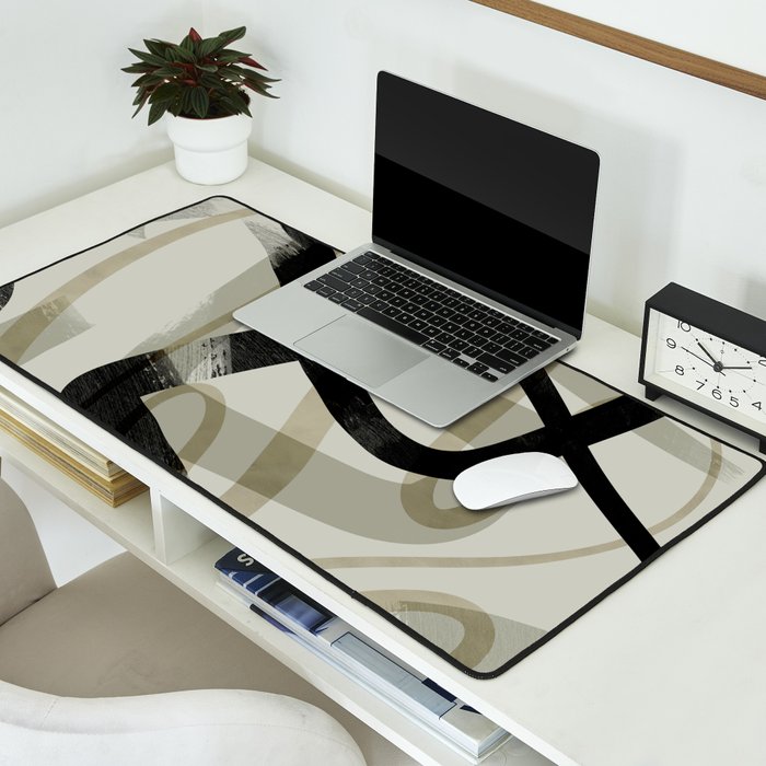 abstract line art III Desk Mat Gallery Image 2