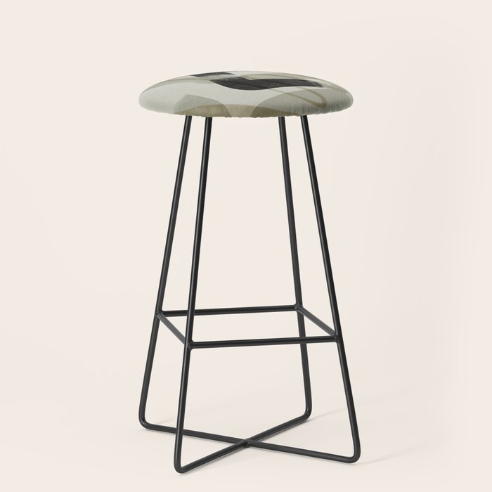 abstract line art III Stool Gallery Image 1