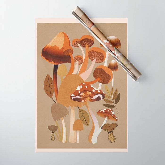 Mushrooms 2 Wrapping Paper Gallery Image 1
