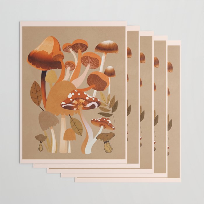 Mushrooms 2 Wrapping Paper Gallery Image 3