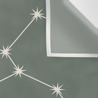 Leo Zodiac Star Constellation Line Art Sage Wall Tapestry Gallery Image 3
