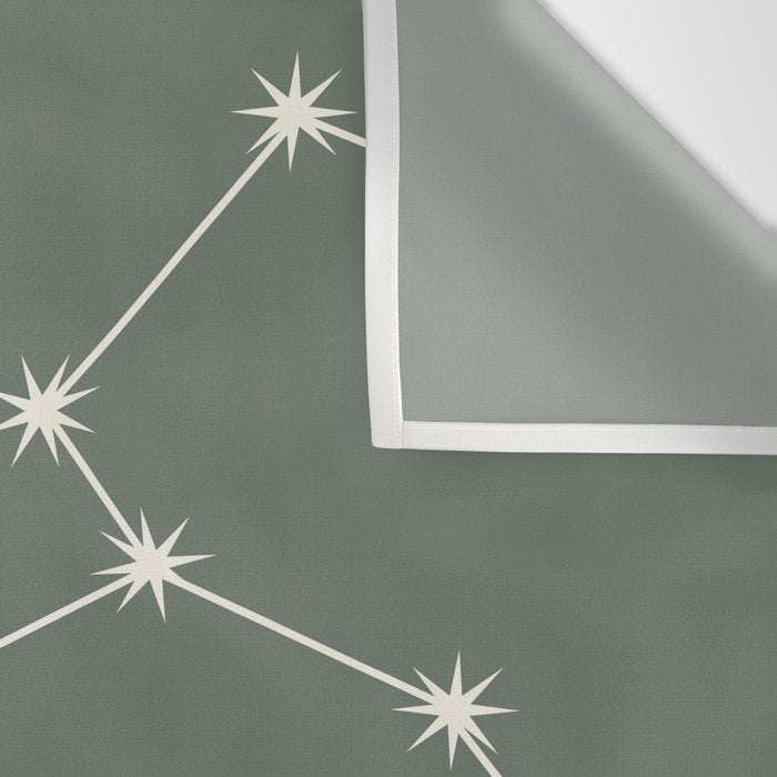 Leo Zodiac Star Constellation Line Art Sage Wall Tapestry Gallery Image 3