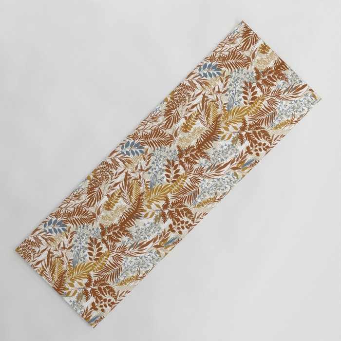 Leafy autumn forest B Yoga Mat Gallery Image 1