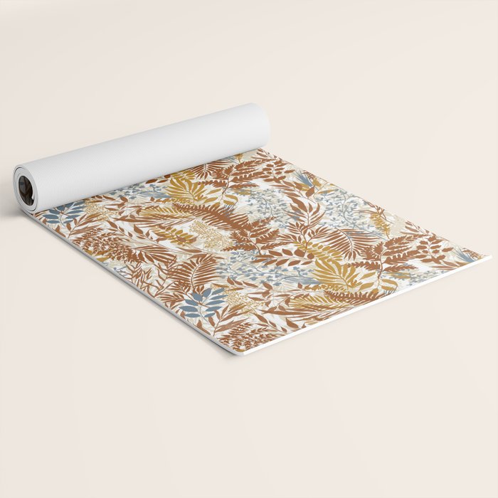 Leafy autumn forest B Yoga Mat Gallery Image 2