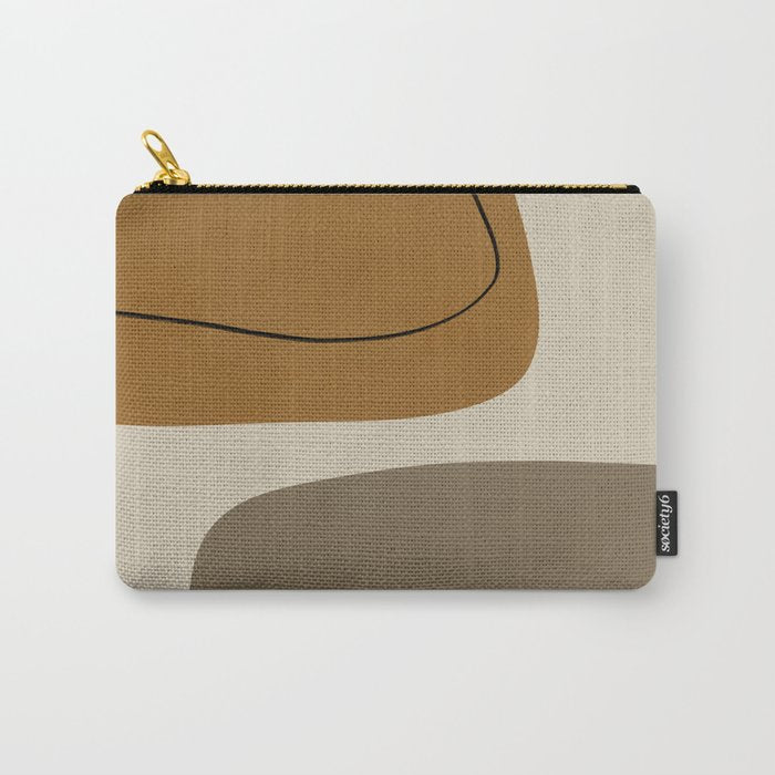 Organic Abstract Shapes #1 Carry All Pouch Gallery Image 1