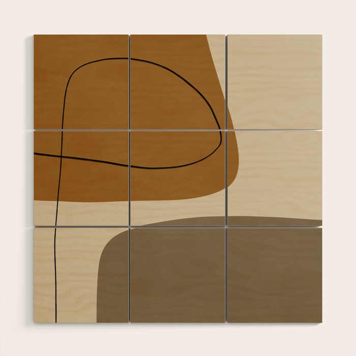 Organic Abstract Shapes #1 Wood Wall Art Gallery Image 1