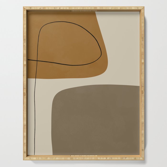 Organic Abstract Shapes #1 Serving Tray Gallery Image 1