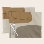Organic Abstract Shapes #1 Placemat Gallery Image 1
