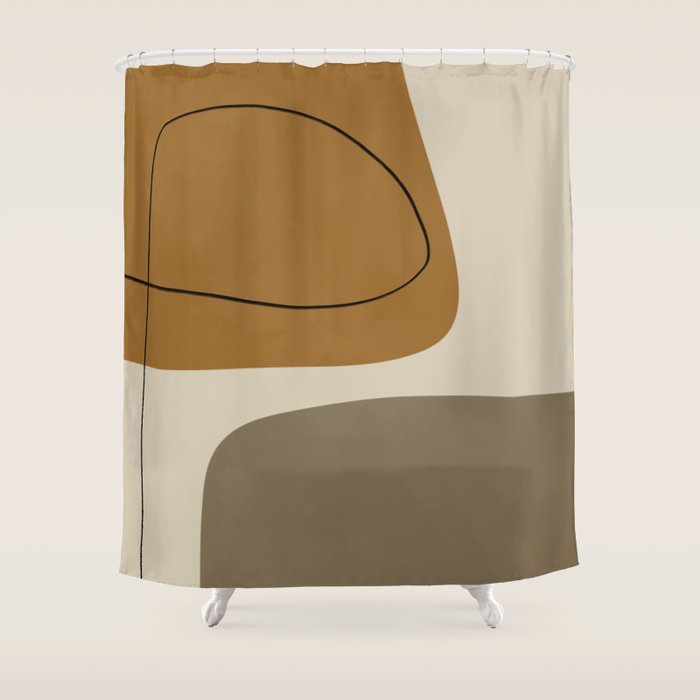 Organic Abstract Shapes #1 Shower Curtain Gallery Image 1