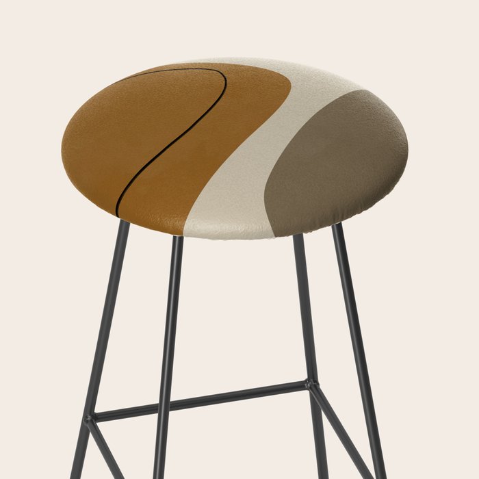 Organic Abstract Shapes #1 Stool Gallery Image 2
