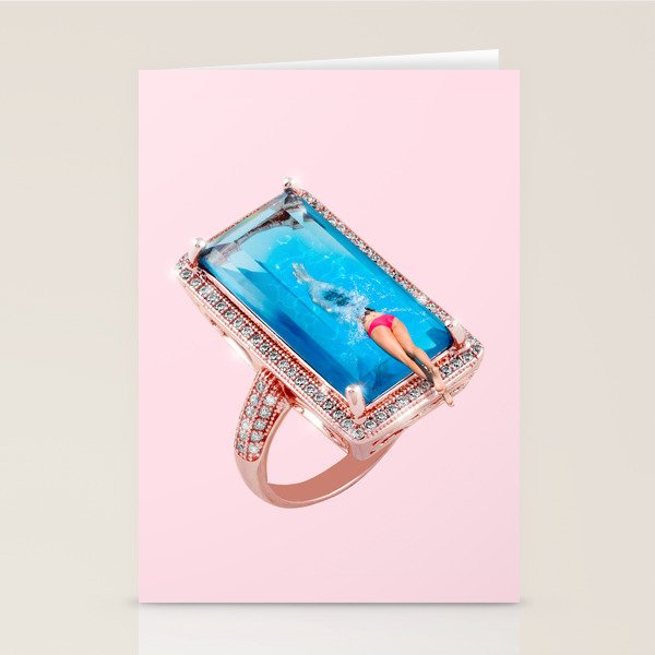 Diamond Pool Stationery Card Gallery Image 2