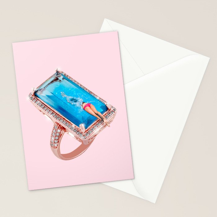 Diamond Pool Stationery Card Gallery Image 2