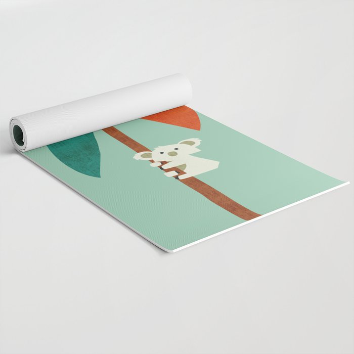 Koala on Coconut Tree Yoga Mat Gallery Image 2