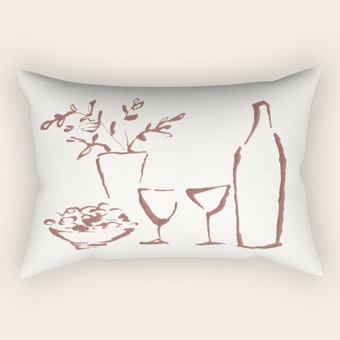 Apero table - White  Rectangular Pillow Gallery Image 2