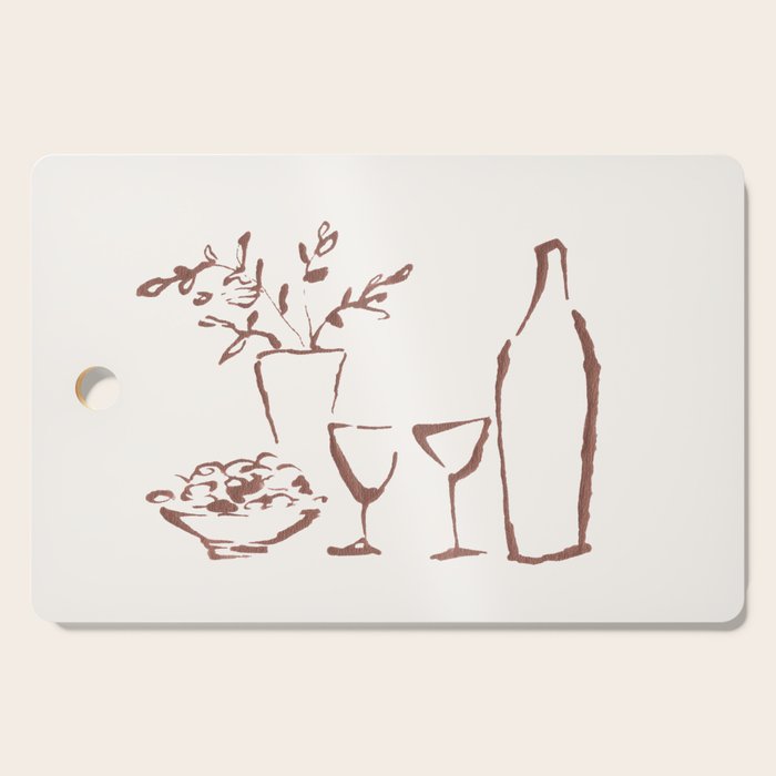 Apero table - White  Cutting Board Gallery Image 1