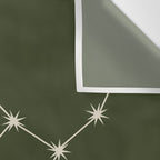 Virgo Zodiac Star Constellation Line Art Moss Green Wall Tapestry Gallery Image 3