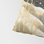 Glittering Snow Stars Pillow Sham Gallery Image 4
