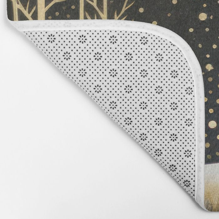 Glittering Snow Stars Bath Mat Gallery Image 2