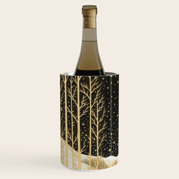 Glittering Snow Stars Wine Chiller Gallery Image 2