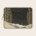 Glittering Snow Stars Laptop Sleeve Gallery Image 1