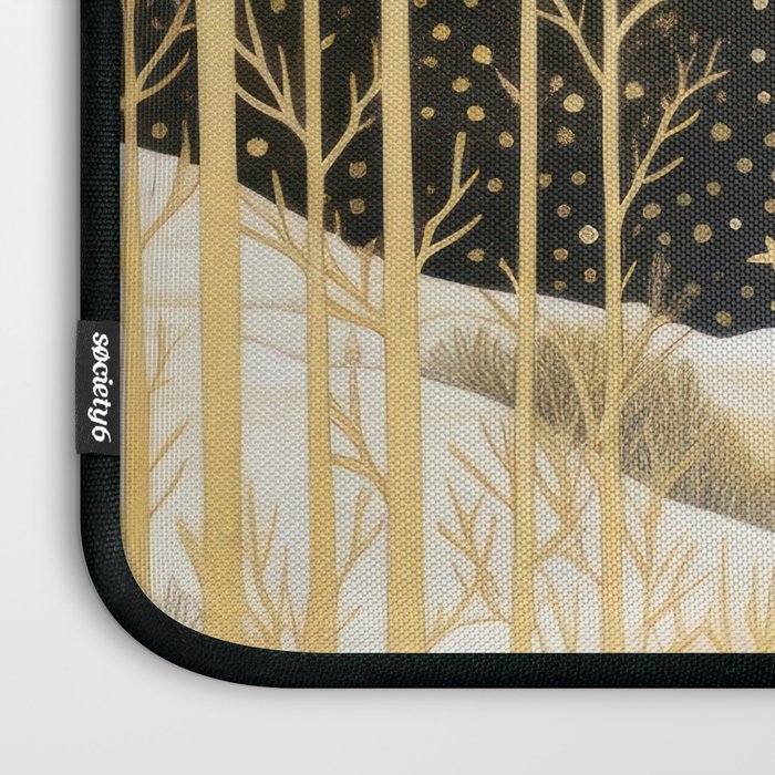 Glittering Snow Stars Laptop Sleeve Gallery Image 3