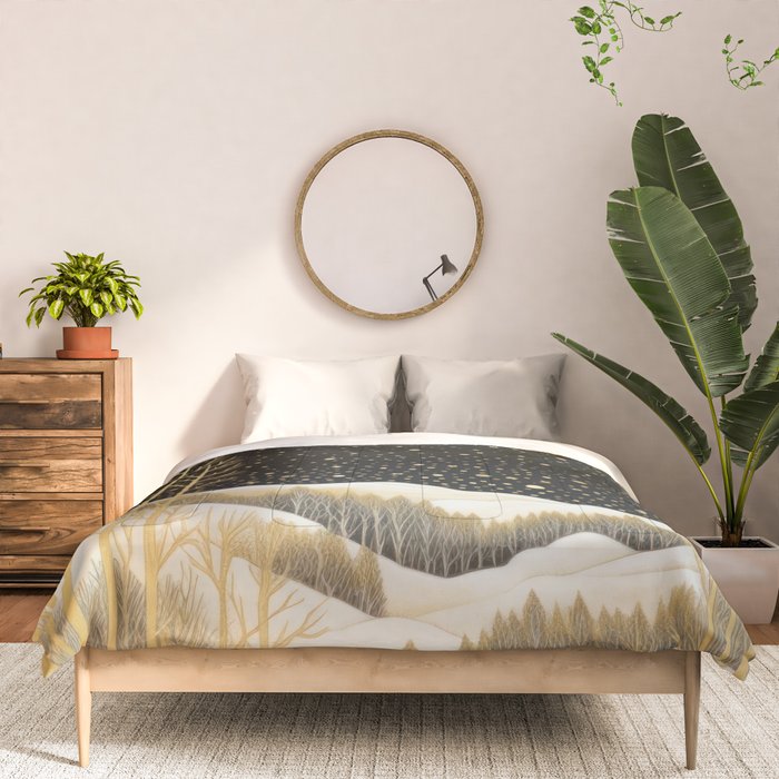 Glittering Snow Stars Comforter Gallery Image 3