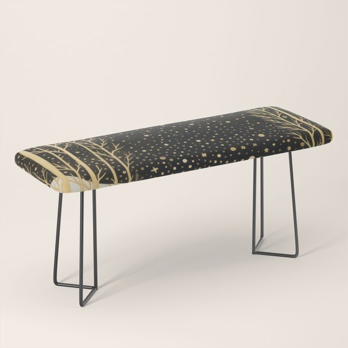 Glittering Snow Stars Bench Gallery Image 1