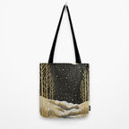 Glittering Snow Stars Tote Bag Gallery Image 2