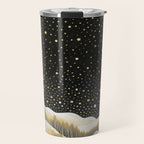 Glittering Snow Stars Travel Mug Gallery Image 1