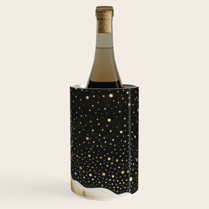 Glittering Snow Stars Wine Chiller Gallery Image 1